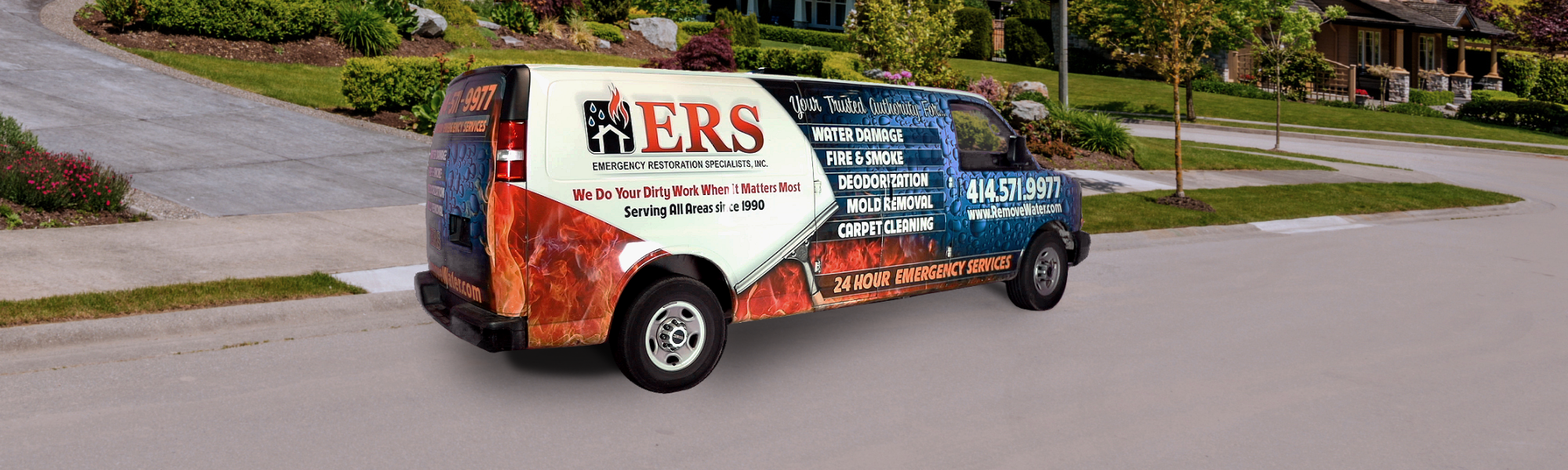 ERS Carpet Cleaning service van